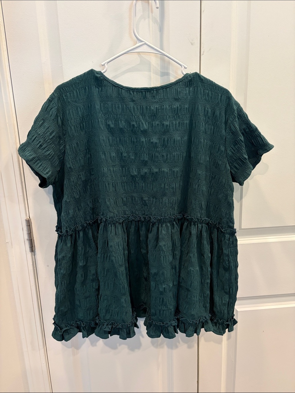 Entro Peplum Short Sleeve Top - Oversized - Picture 5 of 6